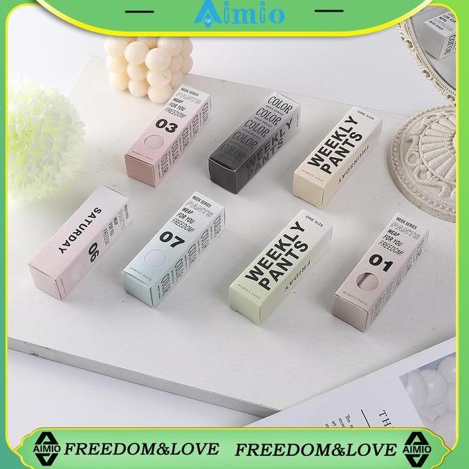 AIMIO [Set Kotak 7pcs/7Warna] Celana Dalam Celebrity 7in1 Seamless Premium Wanita Celana Dalam Antib