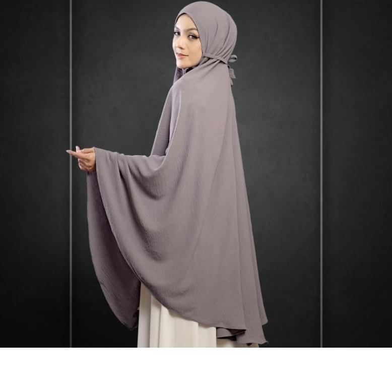BESTPROMO KHIMAR JUMBO 5XL CRINKLE AIRFLOW PREMIUM JILBAB SYARI NON PET PANJANG ADEM