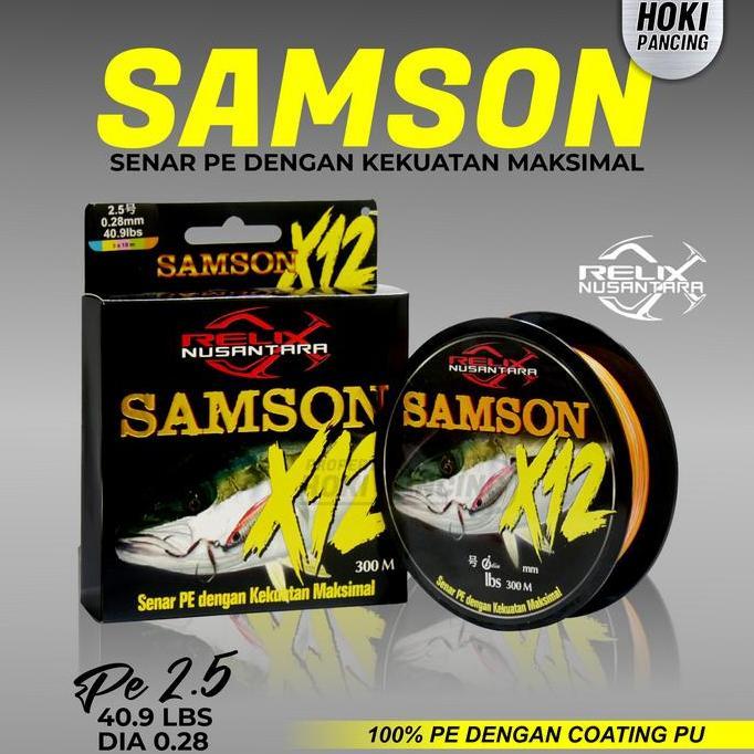 Relix Nusantara Samson X12 I Senar Pancing Benang Pe [Best Seller] I 300 400 500 600 Meter 1 1.5 2 3