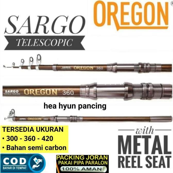 Peralatan Pancing Joran Oregon Sargo Dan Brio 300 - 360 - 390 - 420 Cm/ 3 - 3,6 -3,9 - 420 Meter