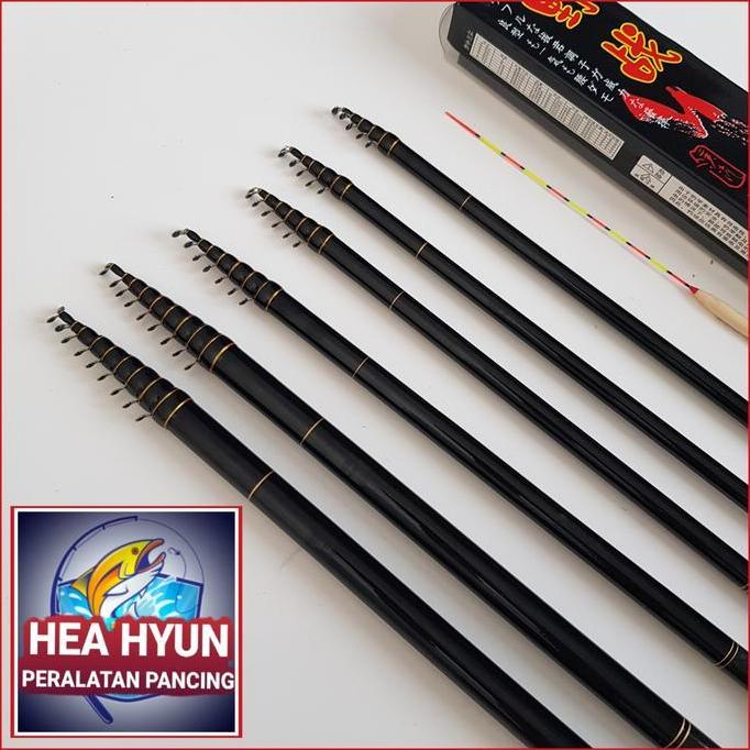 Oregon Stone Joran Tegek Kolong Carbon Ring 270-300-360-450-540-630 Ruas 6-10 Panjang 76-77Cm Action