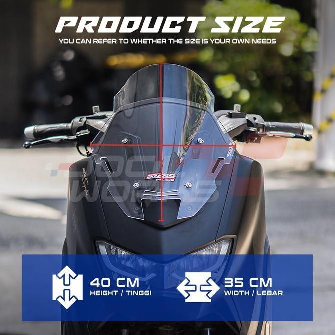 DOCILWORKS - VISOR WINDSHIELD NMAX NEW NMAX OLD MODEL V6