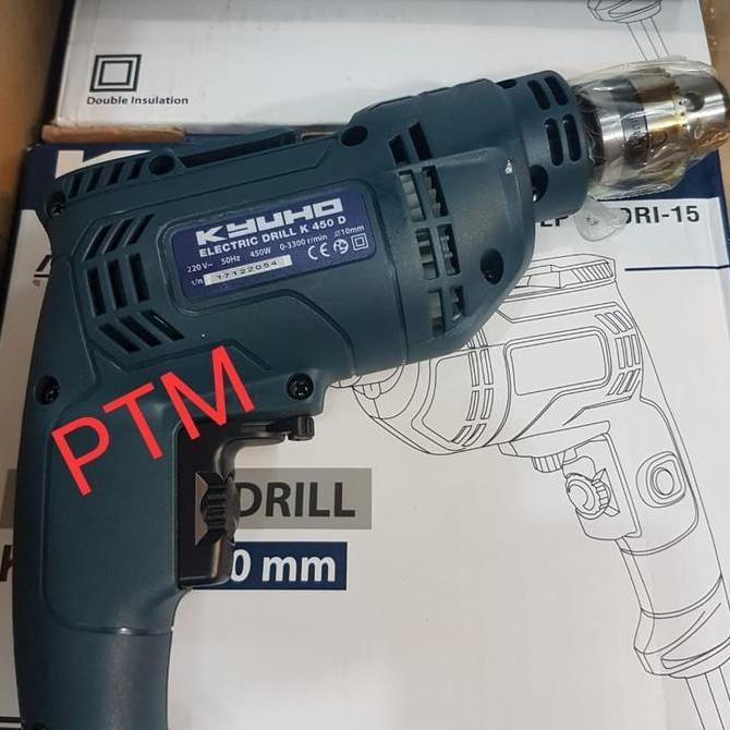 Ironday- Mesin Bor Tangan 10Mm Kyuho K450 D / Bor Tangan Kyuho K 450 D 10 Mm