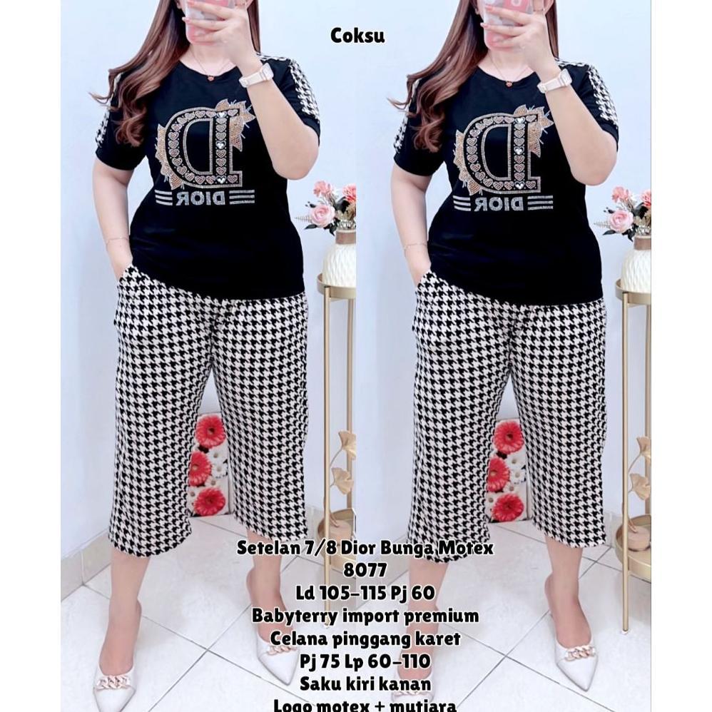~Harga Special~ Setelan 7/8 Kulot Wanita Standar Kombinasi Motex Buruan Sebelum Kehabisan