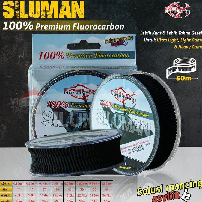Senar Pancing Leader Relix Nusantara Siluman 100% Fluorocarbon