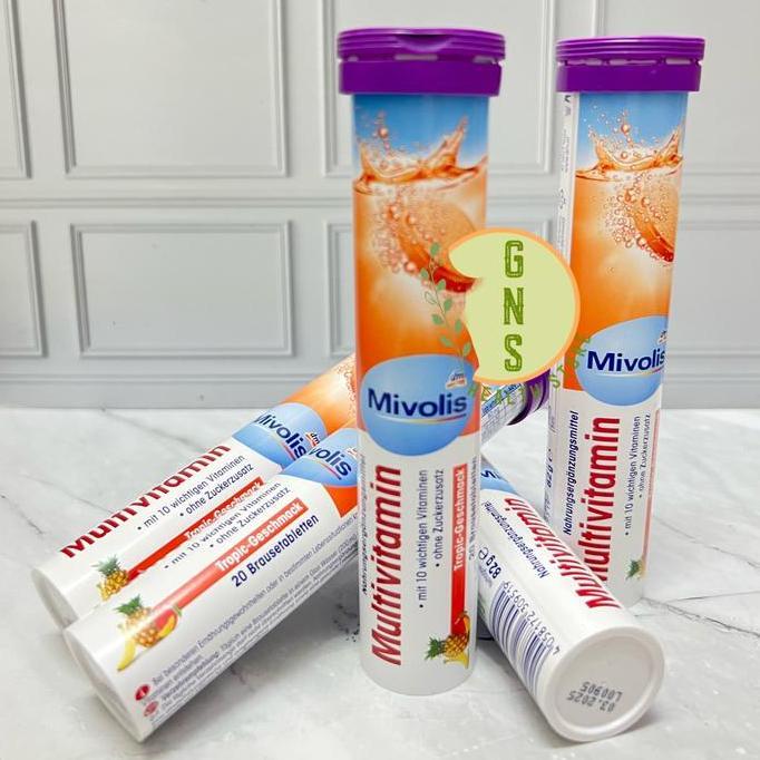 DM MIVOLIS Multivitamin Effervescent CDR Tropical Flavour Larut
