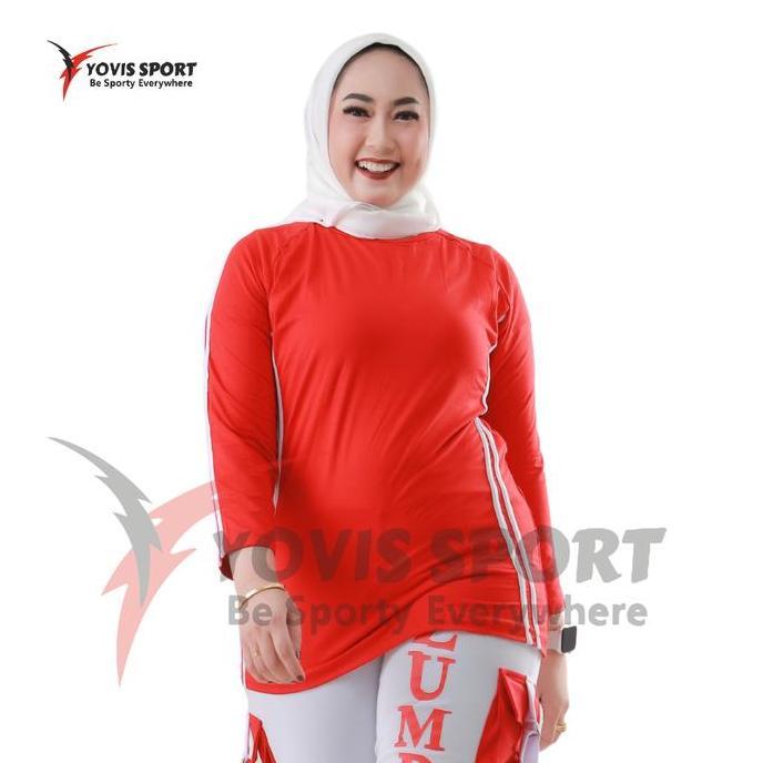 Promo ATASAN PANJANG OLAHRAGA ORI YOVIS SPORT/BAJU MUSLIM Diskon