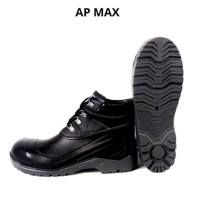 Newsand- Sepatu Ap Boots Safety Max Size 39-43 - Ap Boots Safety Max - Ap Safety Steel Toe Max