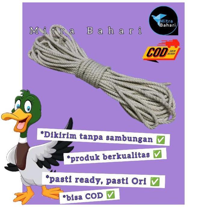 Gasken- Tali Bahan Kain 6Mm (Eceran) Tali 6Mm | Tali Ikat Mobil Bak | Tambang 6Mm | Tali Katun 6Mm |