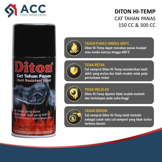 Cat- Diton Hi Temp Pylox Pilox Pilok Cat Semprot Anti Panas Knalpot