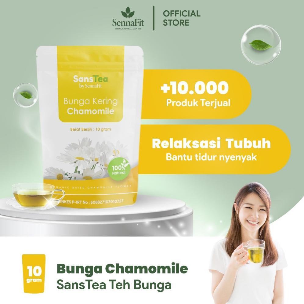 Teh Bunga Chamomile Herbal Relaksasi Antioksidan Teh Chamomile Insomnia Organik