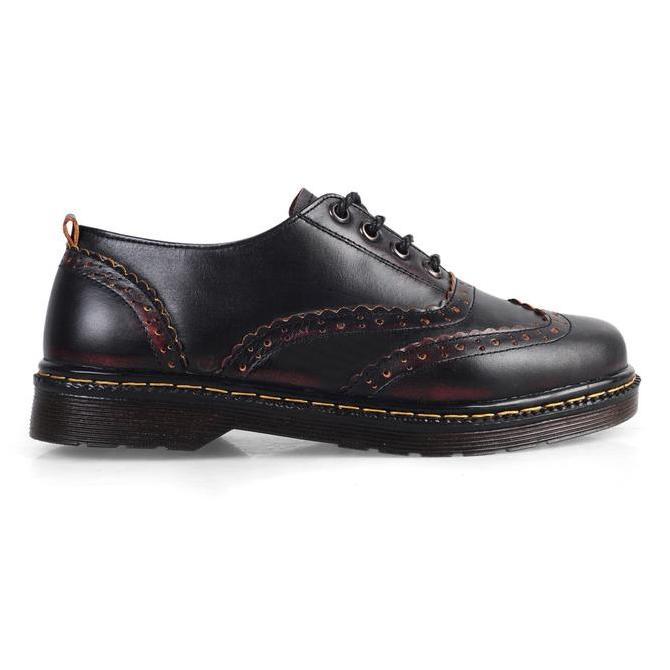 Kets- Azcost - Sepatu Kulit Pria Wingtip Original