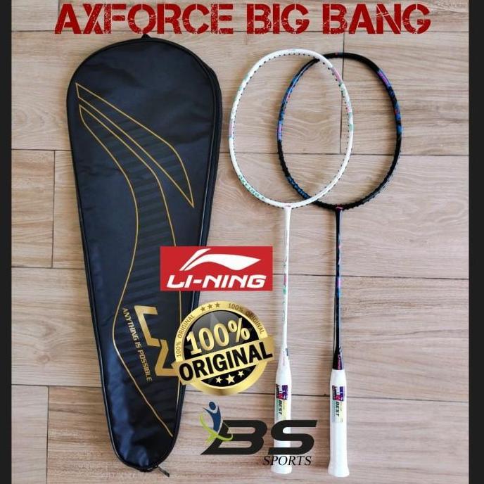 Promo RAKET BADMINTON LINING AXFORCE BIG BANG ORIGINAL Diskon