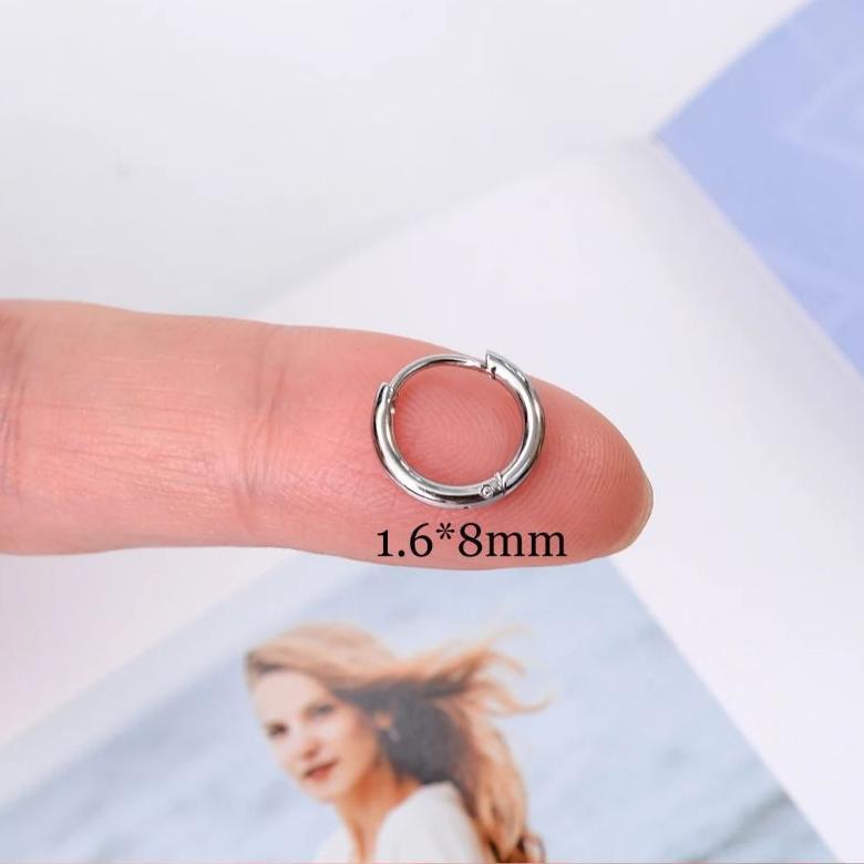 wajib punya sepasang 2 pcs anting hip hop-anting bayi-anting hoop-hoop earing-anting lingkaran-antin