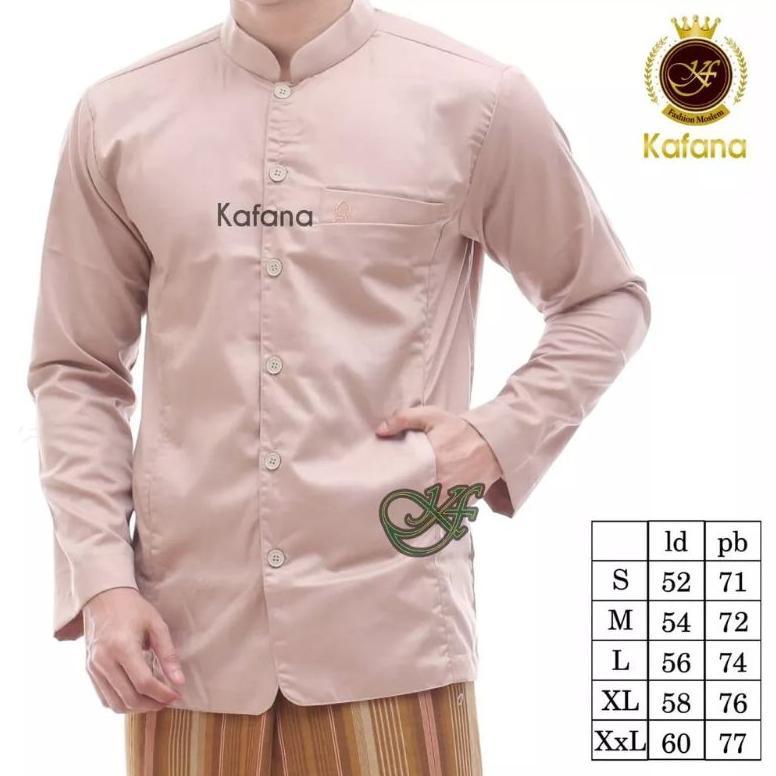 FREE ONGKIR BAJU KOKO SEMI JAS KAFANA UKURAN S M L XL XXL | MODEL TEROMPAH | KOKO HABAIB KAFANA DEWA