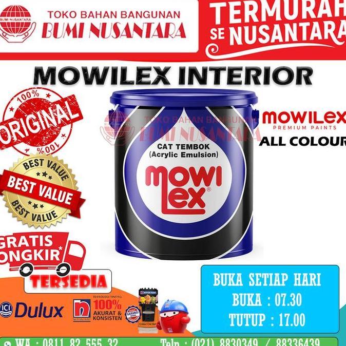 Cat- Cat Mowilex Emulsion Interor 2,5L Cat Tembok Mowilex Cat Lukis Mowilex
