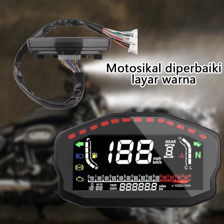 Premium Speedometer Spidometer Odometer Digital Model Rx3N Koso Layar Hitam Spidometer Speedometer U