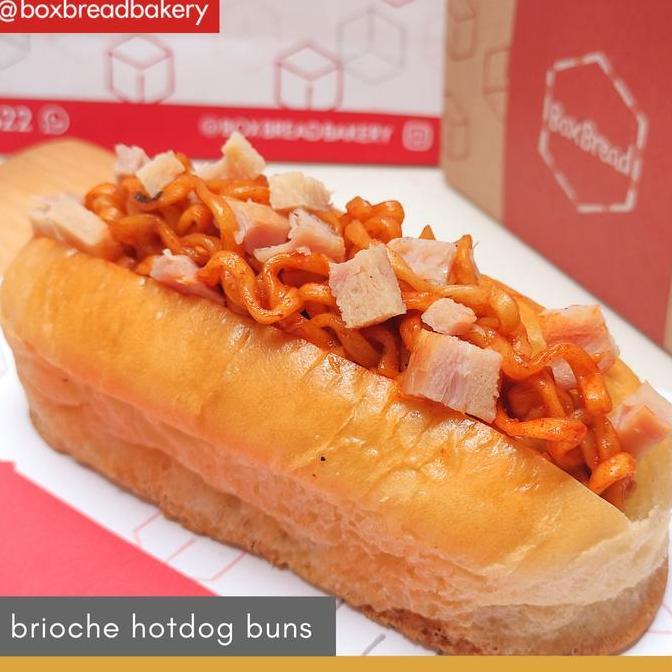 Foodbig- Roti Hotdog Bun Brioche (Pack Of 4) - Boxbread Bun