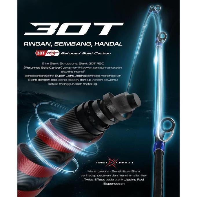 Daido - Joran Superocean Super Light Jigging 198 - Joran Pancing