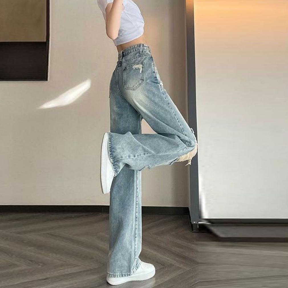 BEST SALE JEANSNJUNE CELANA JEANS WANITA SOBEK JEANS HIGHWAIST KULOT JEANS IMPORT PREMIUM JEANS KORE