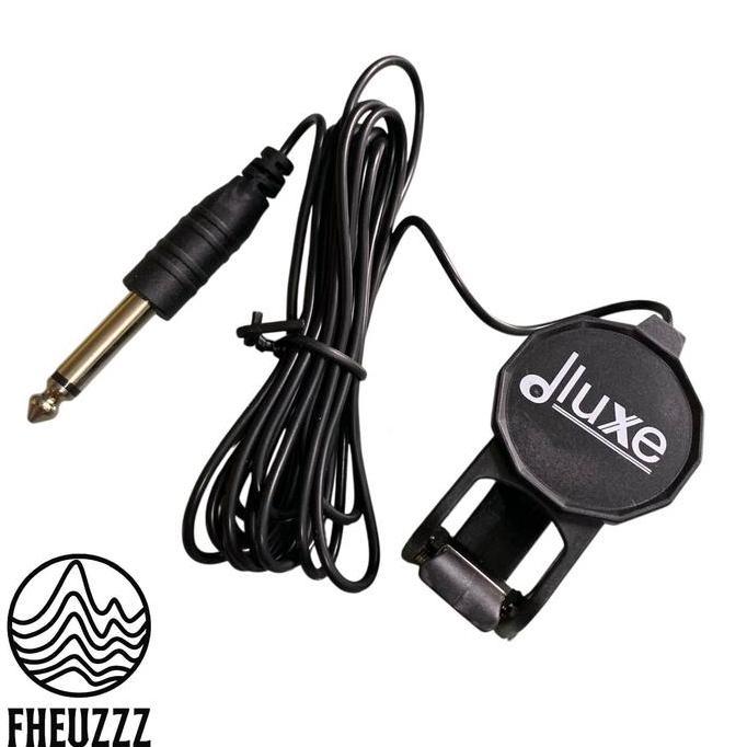 2satuseller - pickup gitar tempel piezo kontak mikrofon pickup dluxe untuk gitar biola banjo mandoli