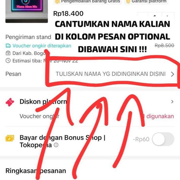 Slowby- Hiasan Dinding Custom Request Tulisan Nama Aesthetic Desain Neon Wall Decor Dekorasi Kamar P