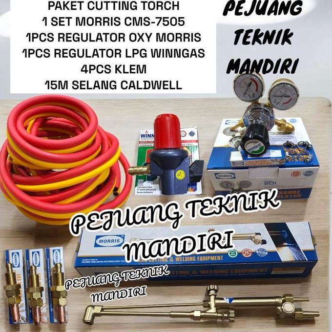 KIKYO PAKET CUTTING TORCH MORRIS TYPE M CMS 7505 / PAKET STANG BLENDER LAS POTONG TYPE M MORRIS CMS-