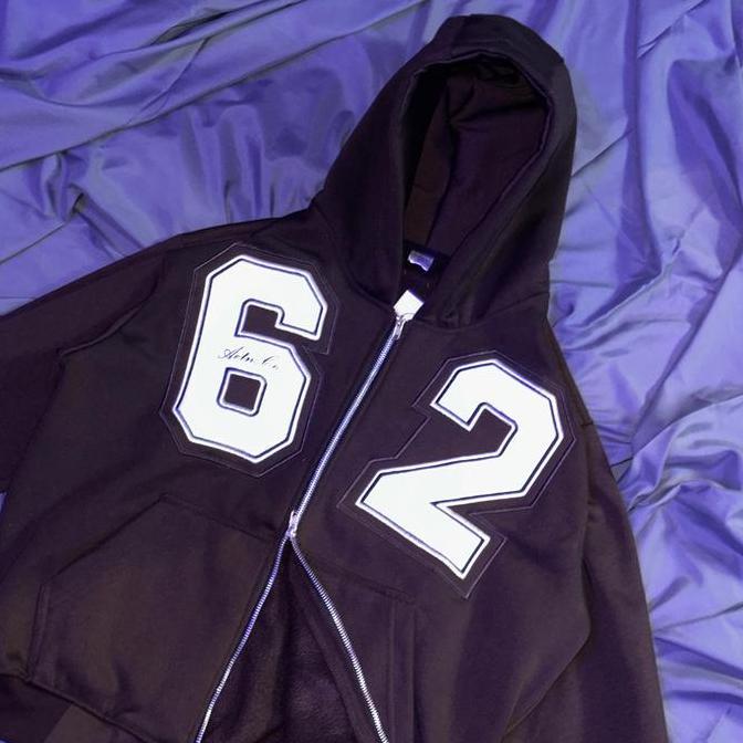 Boywings- Aetn - Hoodie Boxy Oversize Bordir Series 62 Dark Brown 430Gsm