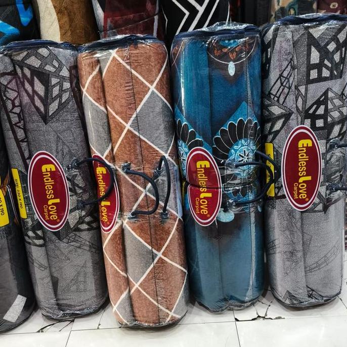 ENDLESS LOVE 190x270+Tas / Karpet Busa Malaysia Extra Tebal 23mm ukuran Jumbo 1,90x2,70 meter
