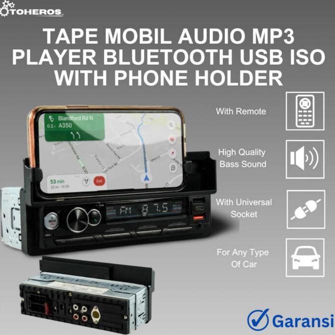 DS375 - Occkic Tape Mobil Audio Bluetooth Super Bass MP3 Player USB ISO 60 Watt Carry Pickup Pioneer