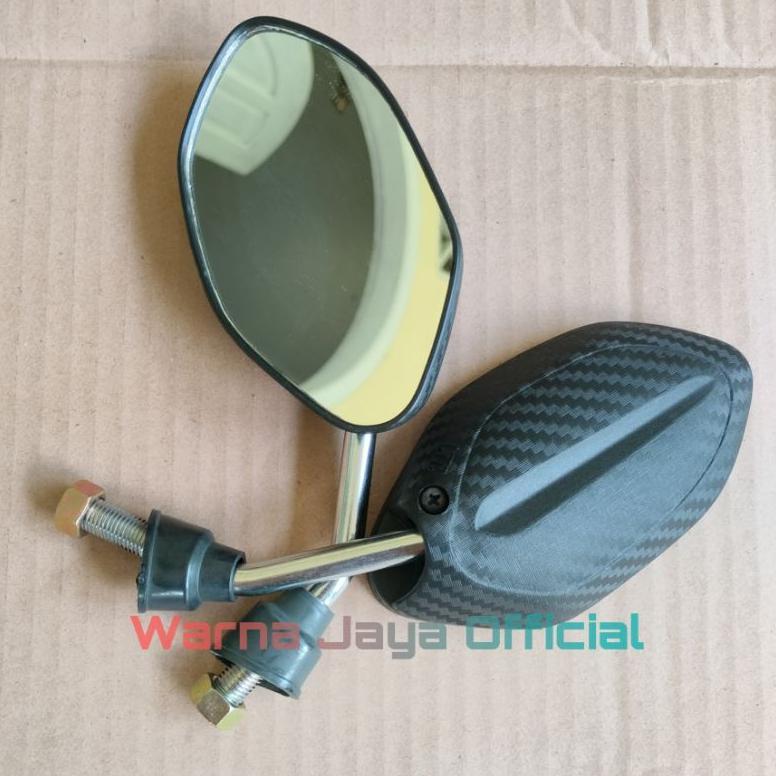 Limited Spion Mini Carbon Tangkai Gagang Chrome Pendek Semua Honda Motor Aksesoris Variasi Pariasi F