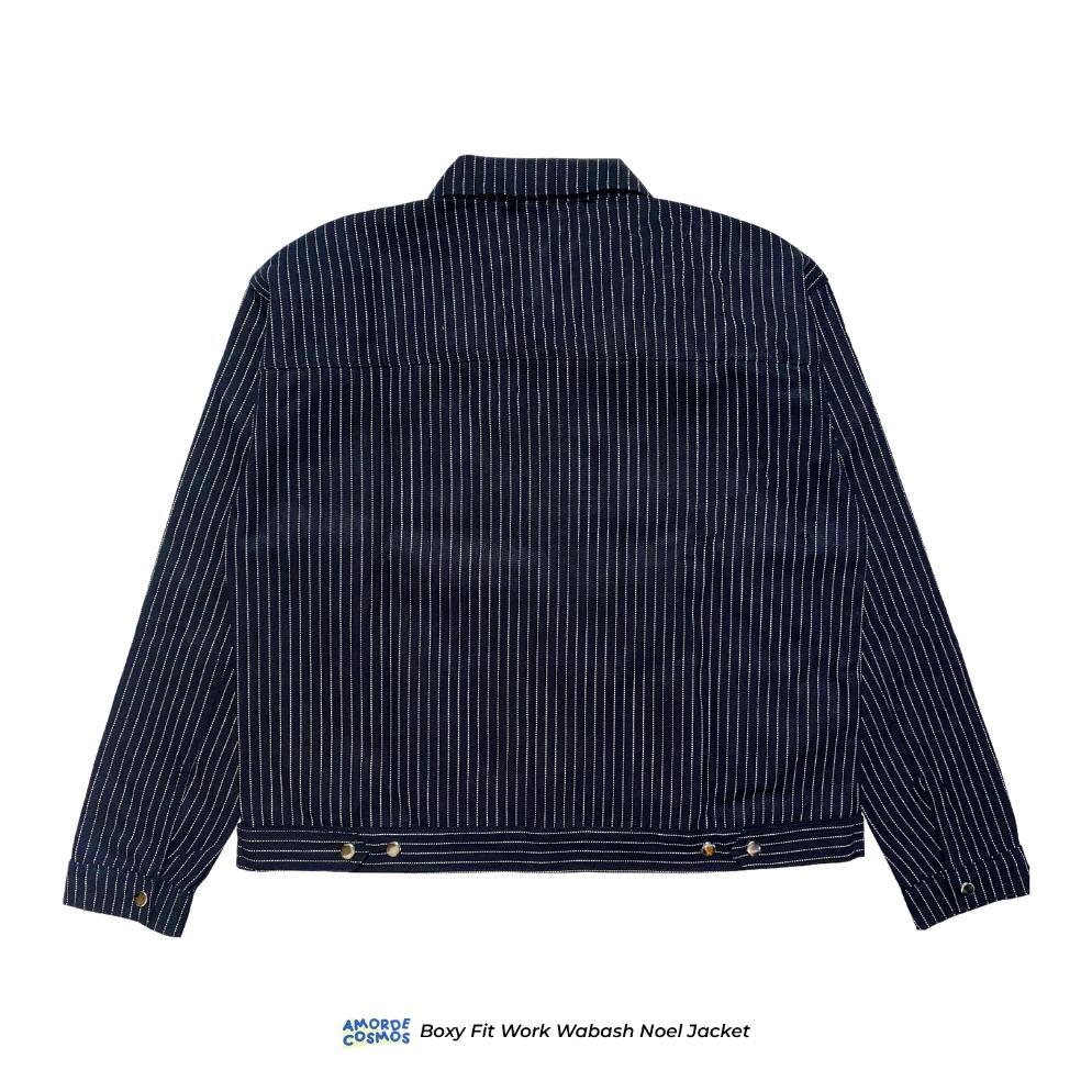 NEW PRODUCT Work Jacket Boxy Wabash Denim Noel Black Indigo Amor De Cosmos