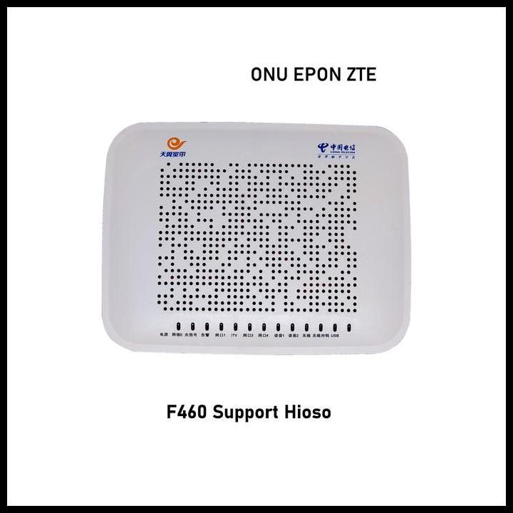 DISKON MODEM WIFI ROUTER ZTE EPON ONU ONT F460 V3 SUPPORT HIOSO 