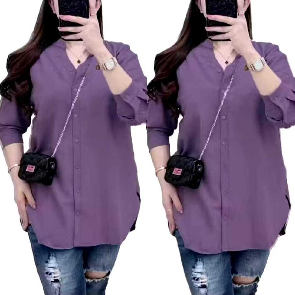 CUCI GUDANG KEMEJA WANITA KERAH SANGHAI/BAJU KERJA WANITA