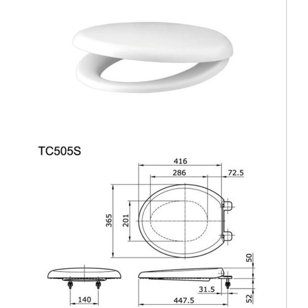 Tutup Closet Duduk Toto Tc505S / Tutup Closet Toto Tc505S Soft Close