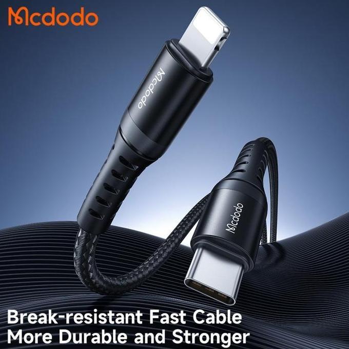MCDODO Kabel Pendek USB Type C to iPhone Lightning PD Cable 20cm Fast Charging 5630