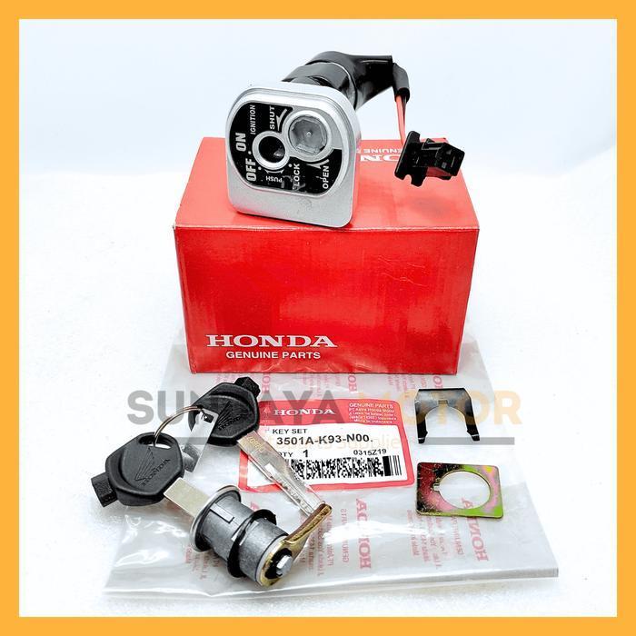Kunci Kontak Set K93 Keyset Original Honda Scoopy Karbu Vario Techno 110 Kunci Motor 1 Set Key Set K