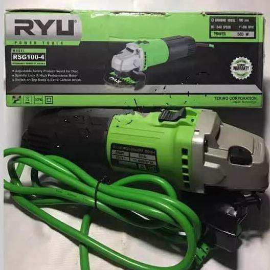 Mesin Gerinda Tangan 4" RYU RSG 100-4 - Angle Grinder 4in RYU RSG100-4