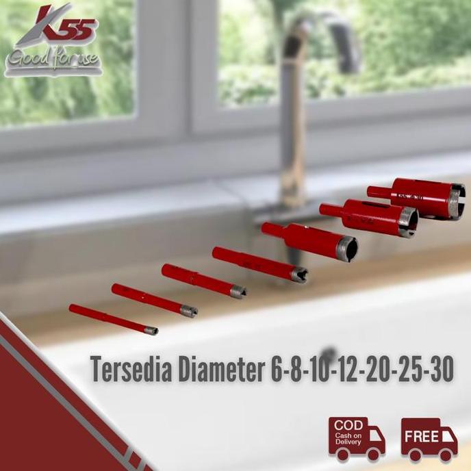 Supertool- K55 Mata Bor Granit, Marmer & Keramik 6Mm - Diamond Core Drill