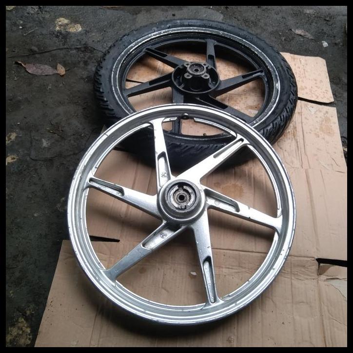 DISKON VELG VELEK DEPAN BELAKANG SATRIA 2TAK AGRESIF RU HIU ORIGINAL 