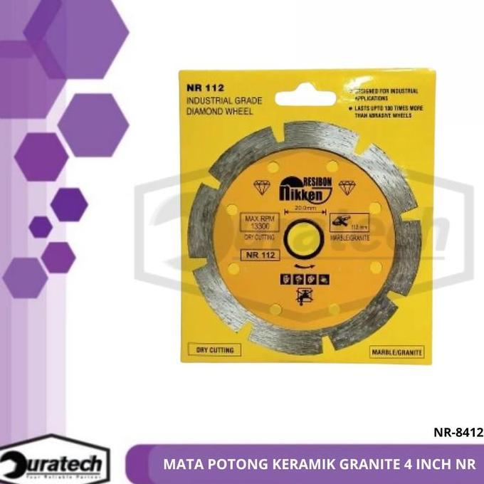 Supertool- Mata Potong Keramik Granite 4 Inch Nr / Diamond Wheel 4" Nr Dry 112