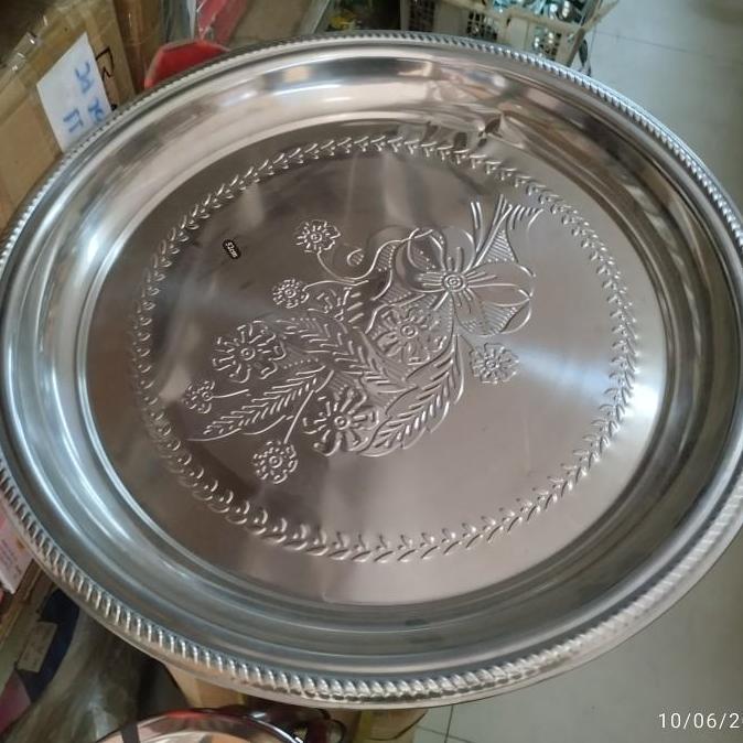 Bestone- Nampan bulat stainless 70cm