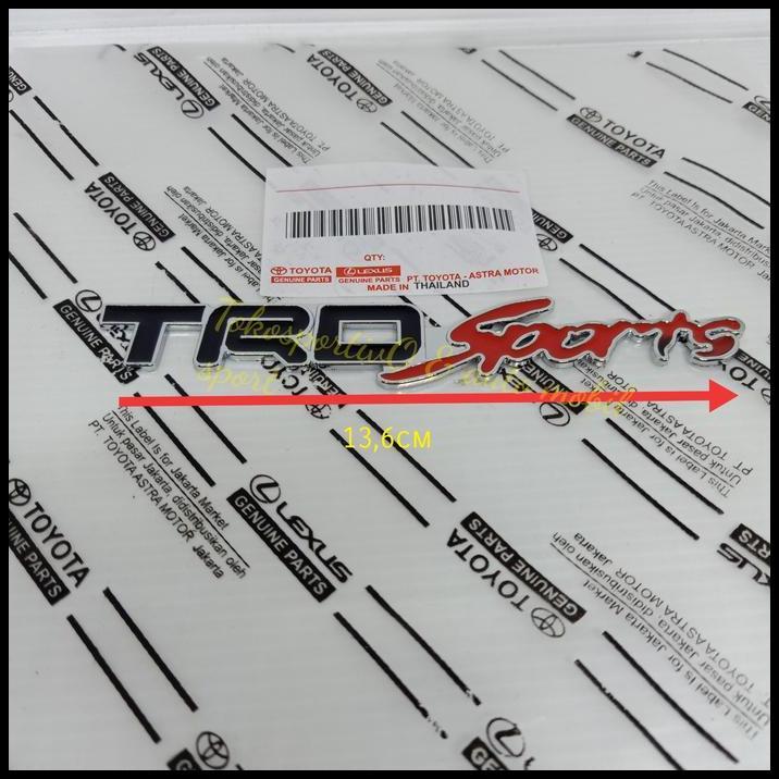 TERBARU EMBLEM LOGO STIKER HURUF TULISAN TRDSPORTS / TRD SPORTS BAHAN BESI ORI !!!!!!