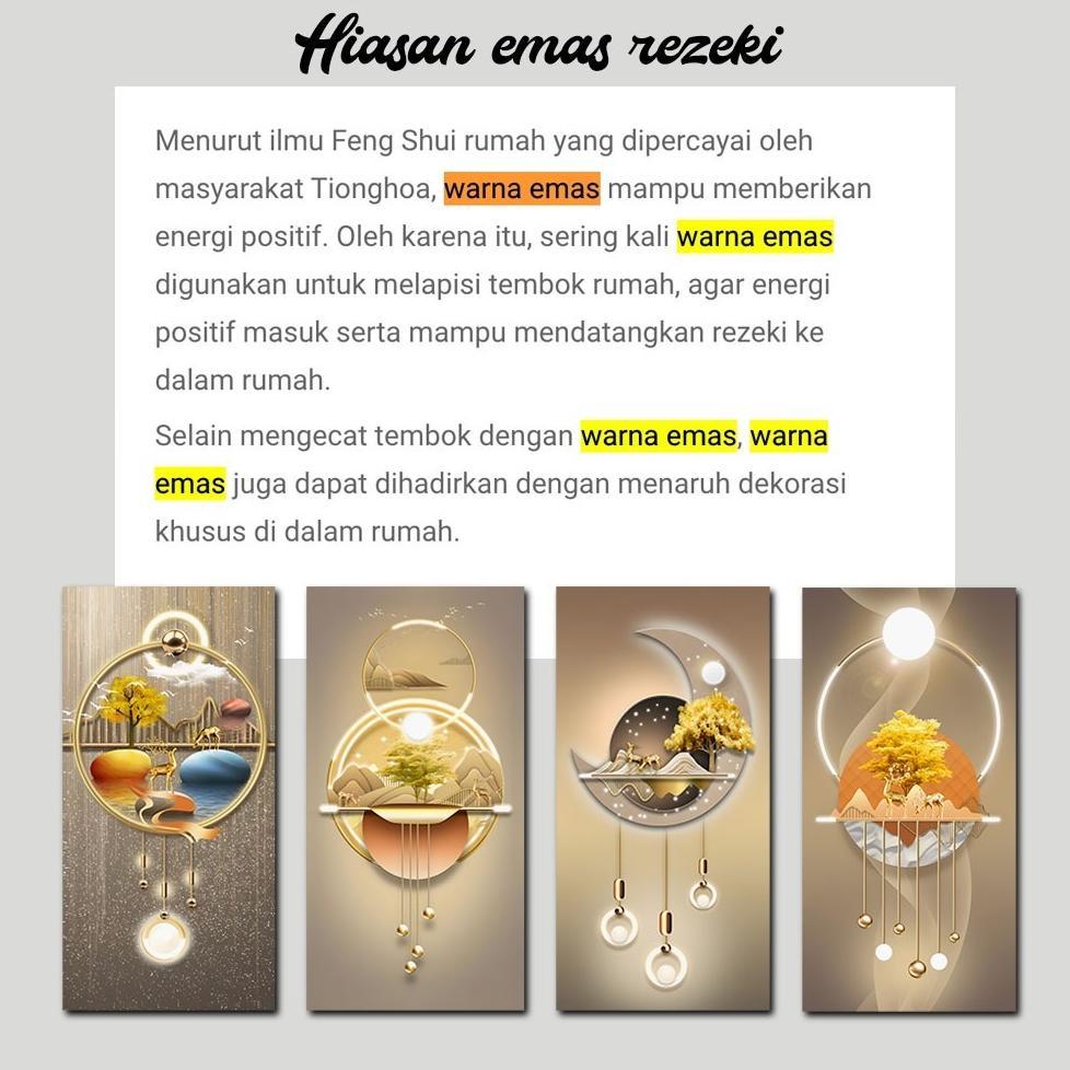 Discount Dekorasi Kamar Aesthetic | Pajangan Dinding Aesthetic | Burung Merak Emas