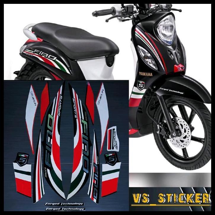 TERMURAH STRIPING STICKER LIST BODY STANDART MOTOR FINO 2015 KUALITAS TERBAIK MOTORCYCLE