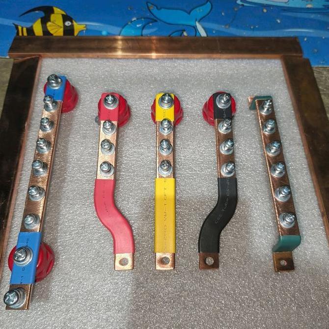 BUSBAR 315 RSTN + GROUND PANJANG 15CM UNTUK MCCB 30A/100A