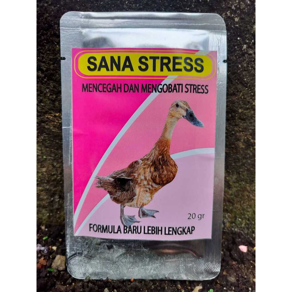 SANA STRESS 20 GR  Mencegah dan Mengobati Stres Pada Bebek New Formula