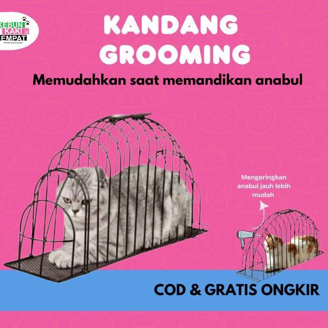 Kandang Groming Kucing Tempat Mandi Kucing