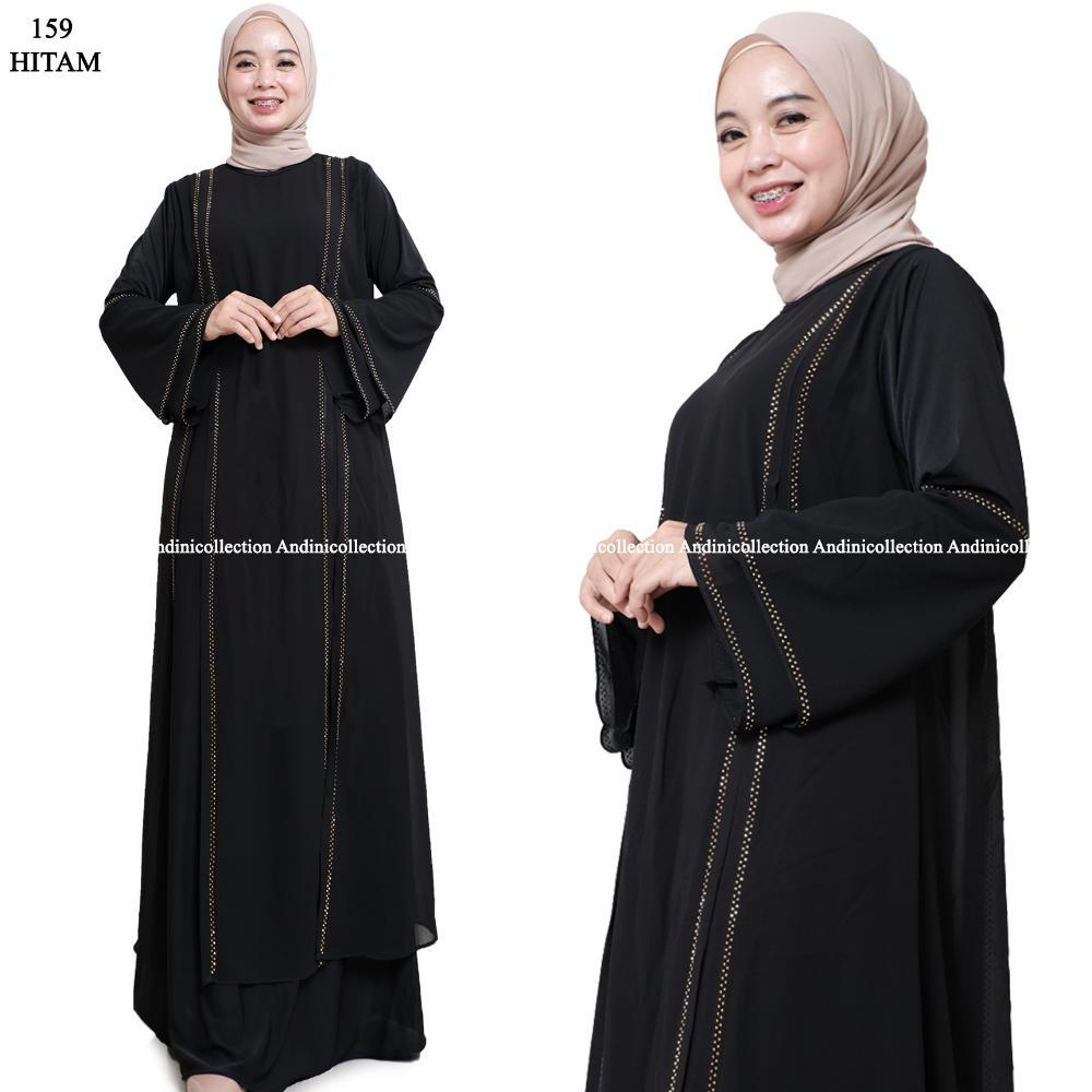 FREE ONGKIR ABAYA HITAM TURKEY PAYET PREMIUM GAMIS SYARI REMAJA MUSLIMAH ELEGAN UNTUK UMROH & KAJIAN