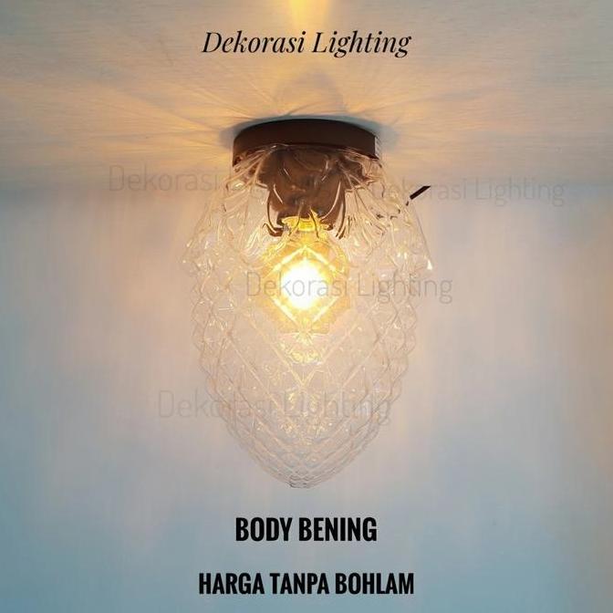 Lampu plafon teras balkon minimalis waterproof acrylic dekor